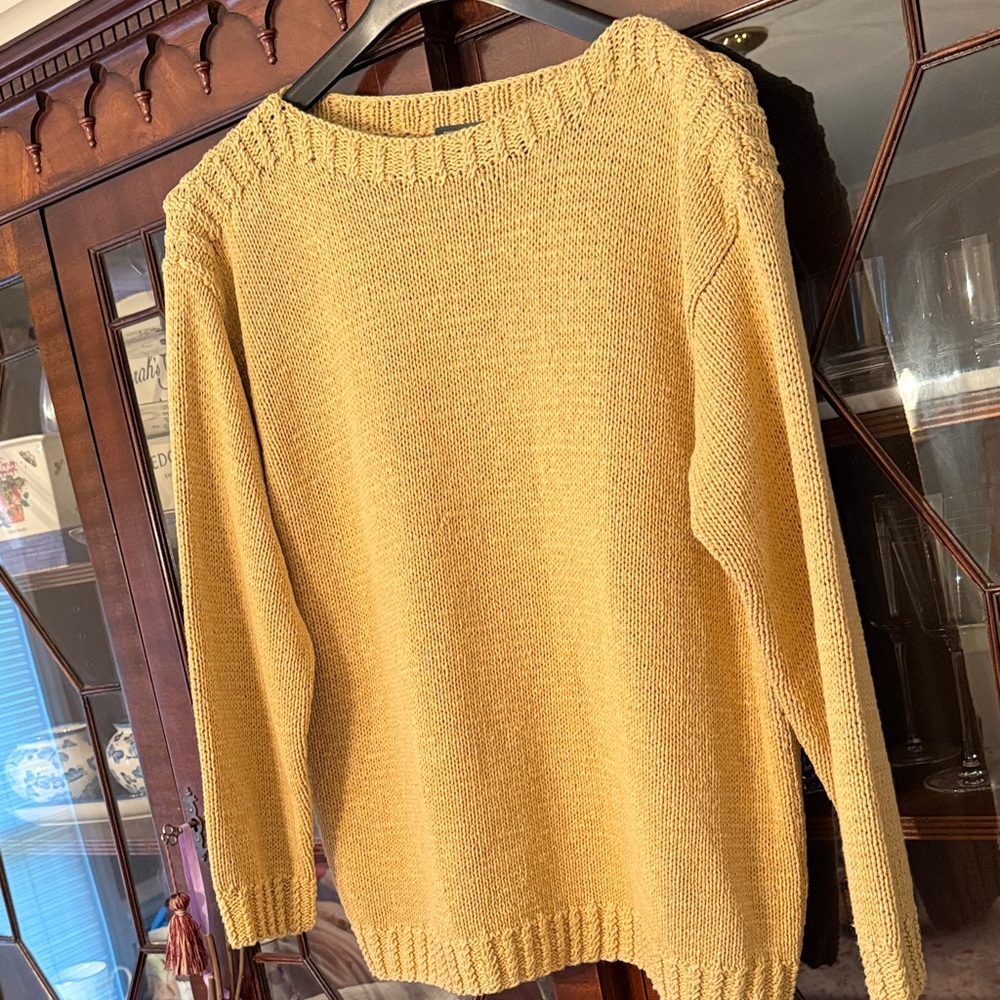 Lauren Ralph Lauren Mustard Crew Neck Sweater